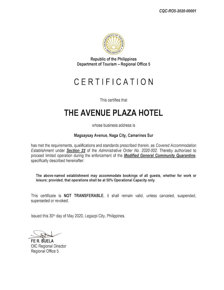 The Avenue Plaza Hotel Naga  Zewnętrze zdjęcie